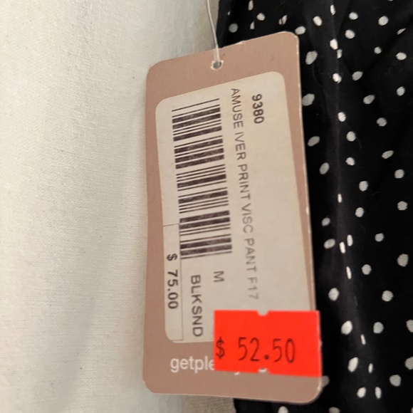 Polkadot, high waisted, wide leg pants - Picture 3 of 3